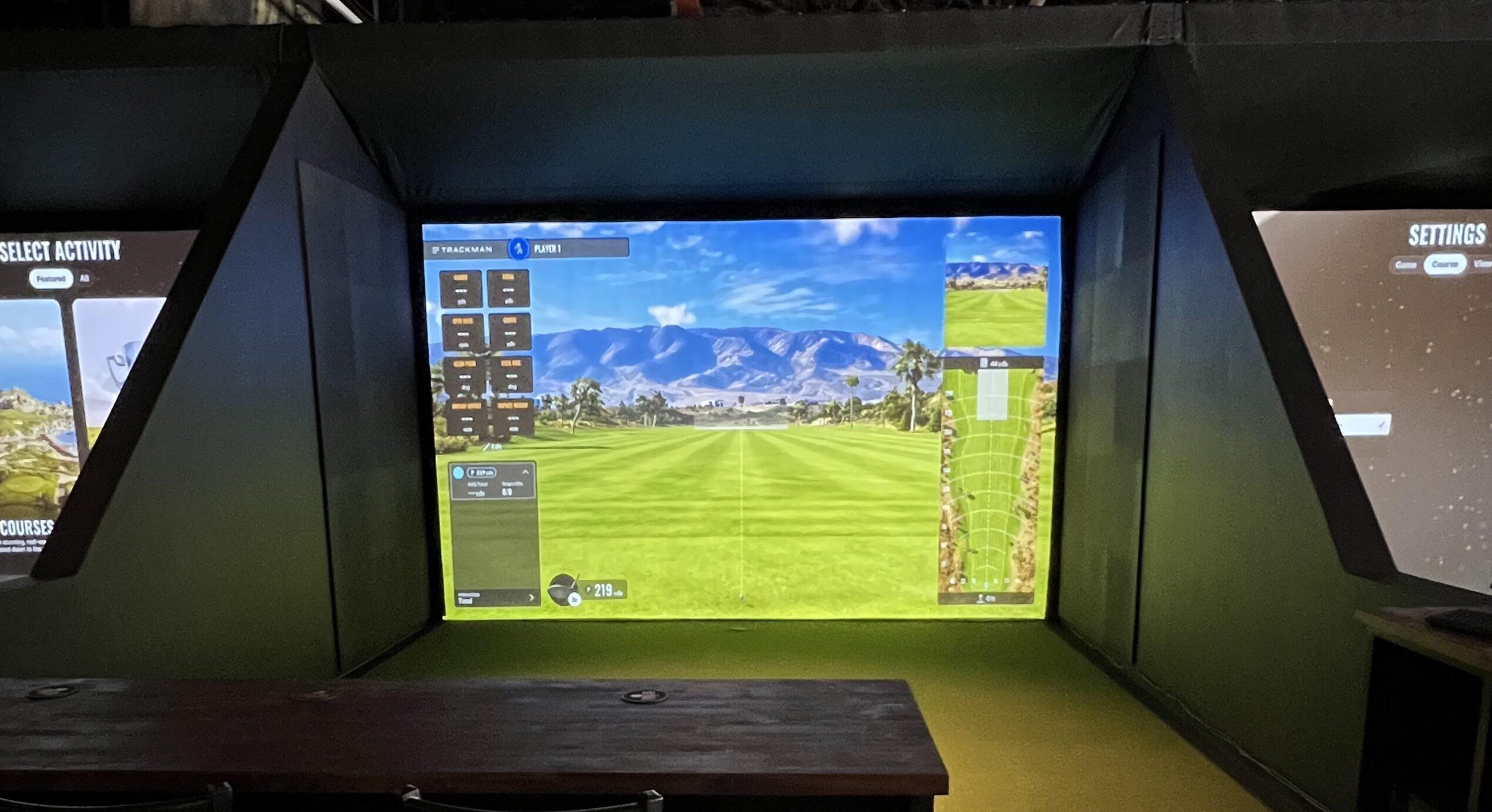 Golf simulator technology at Endless 18 Indoor Golf Simulator in Lawrenceville, NJ